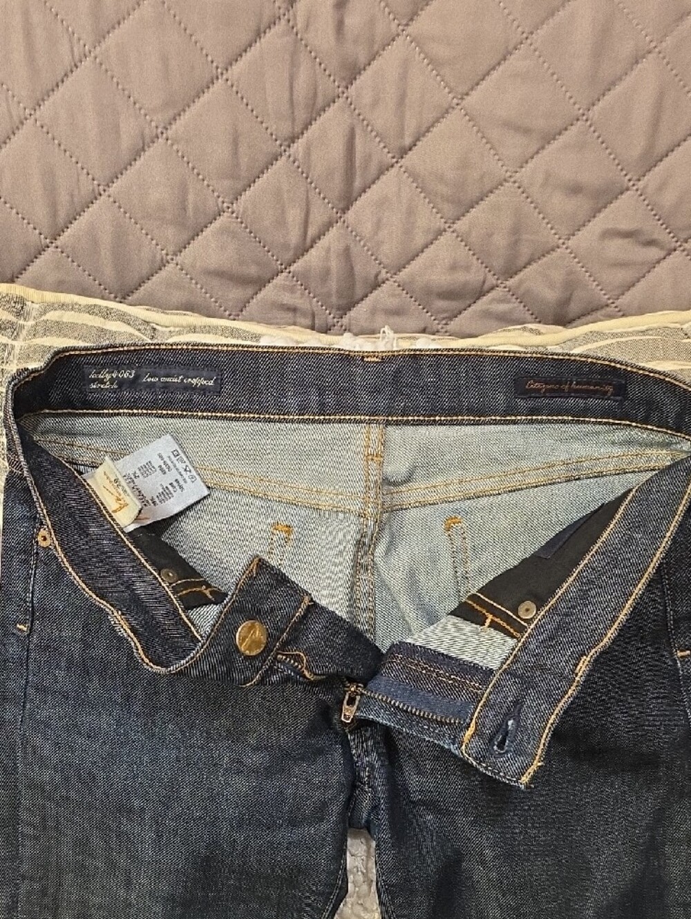 Citizens Of Humanity Kelly #063 Dark Blue Low Waist Stretch Cropped Jeans - Picture 10 of 16